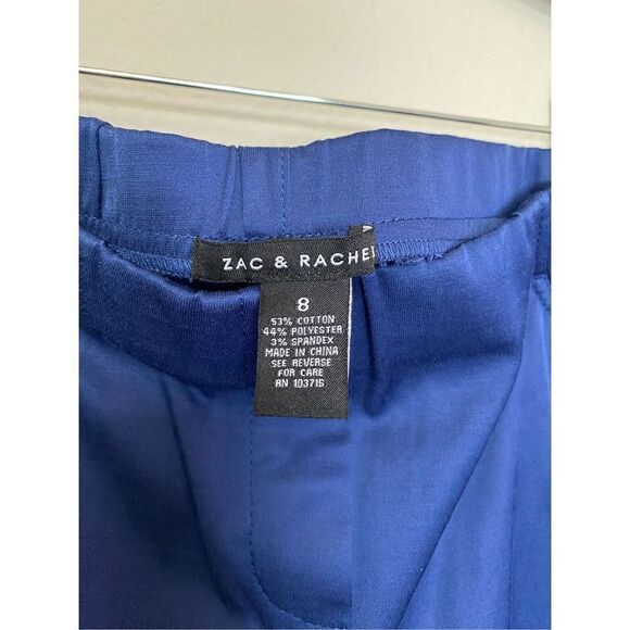 Zac & Rachel Blue Sheen Pixie Pants - Picture 5 of 5